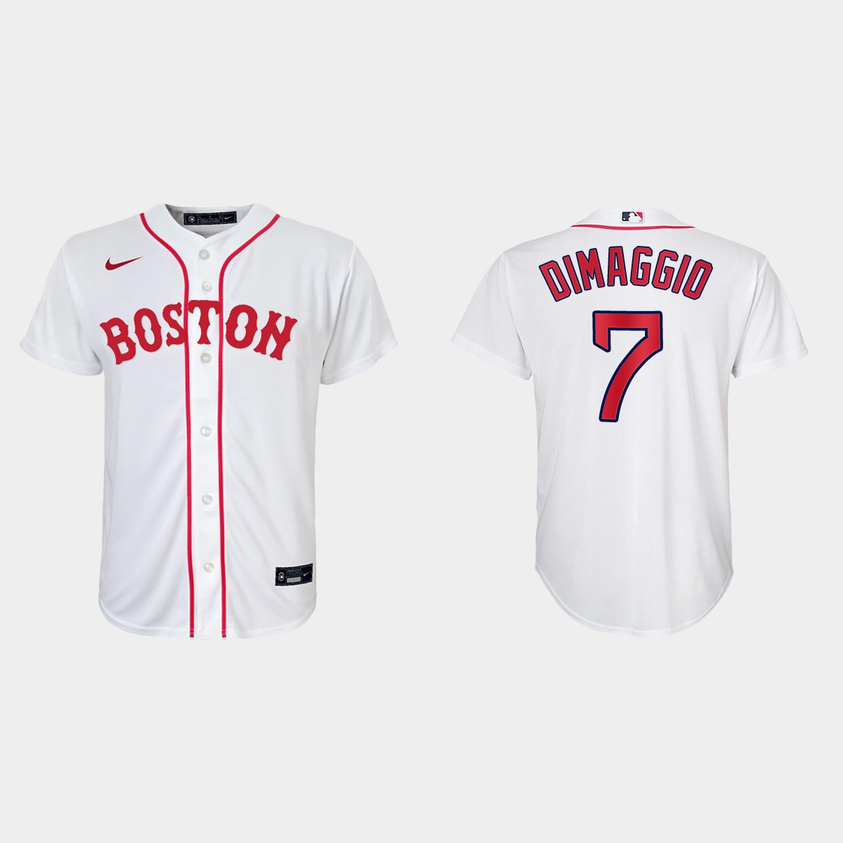 Youth Boston Red Sox #7 Dom DiMaggio White 2021 Patriots' Day Jersey