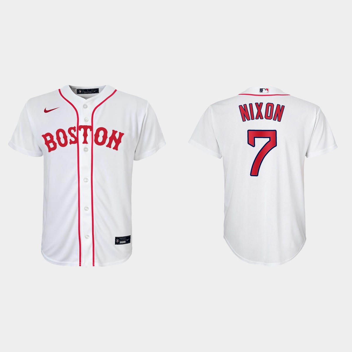 Youth Boston Red Sox #7 Trot Nixon White 2021 Patriots' Day Jersey