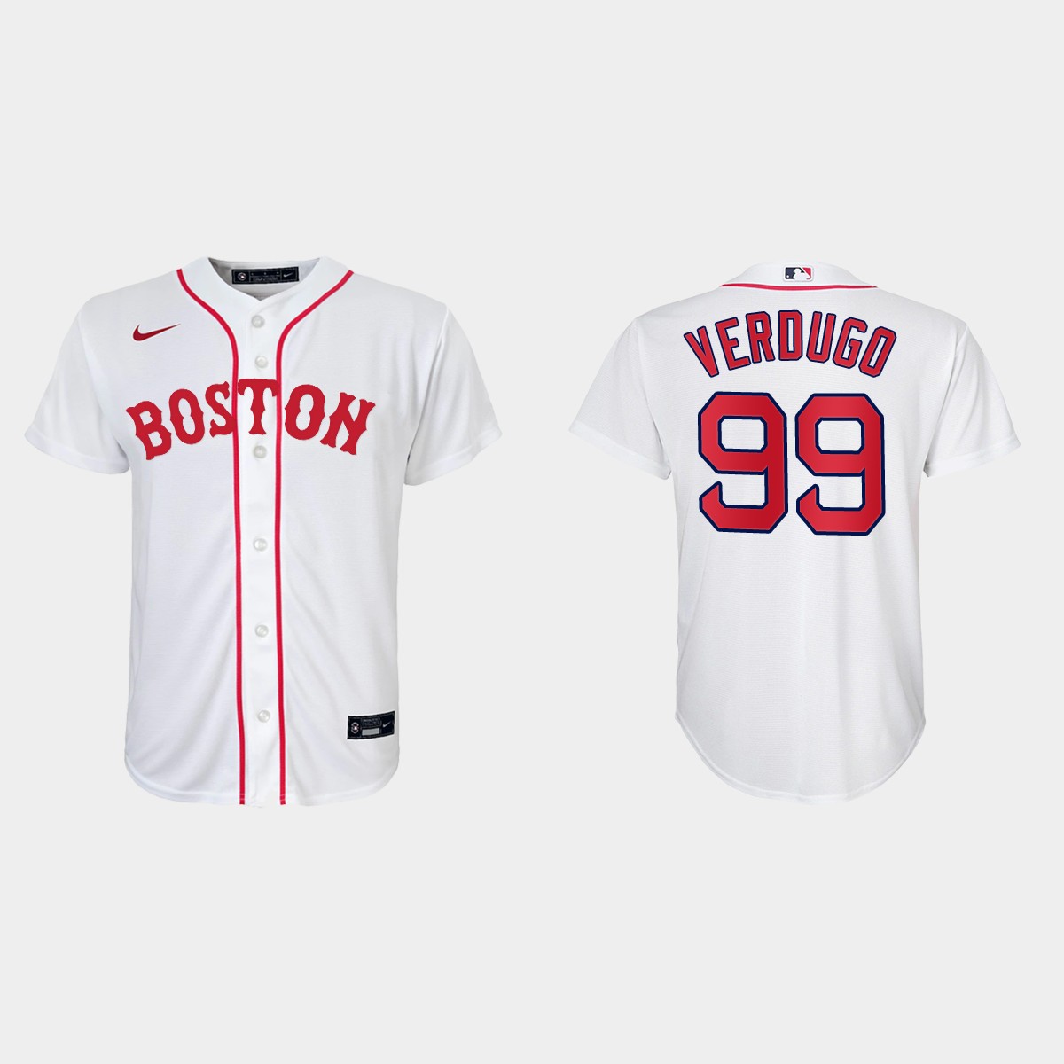Youth Boston Red Sox #99 Alex Verdugo White 2021 Patriots' Day Jersey