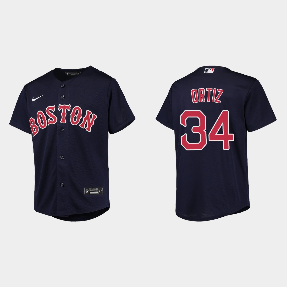 Youth Boston Red Sox David Ortiz Navy Jersey