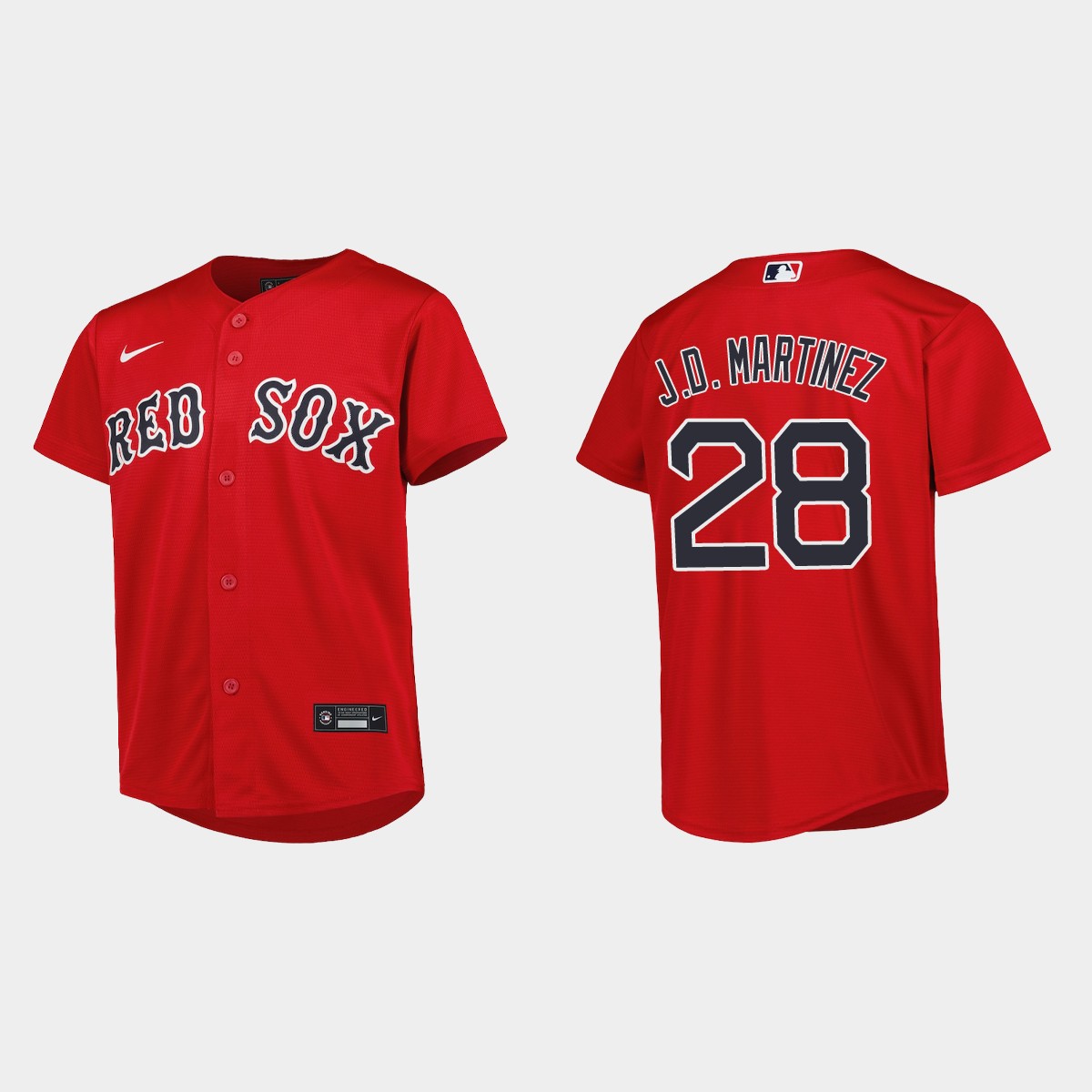 Youth Boston Red Sox J.D. Martinez Red Alternate Jersey