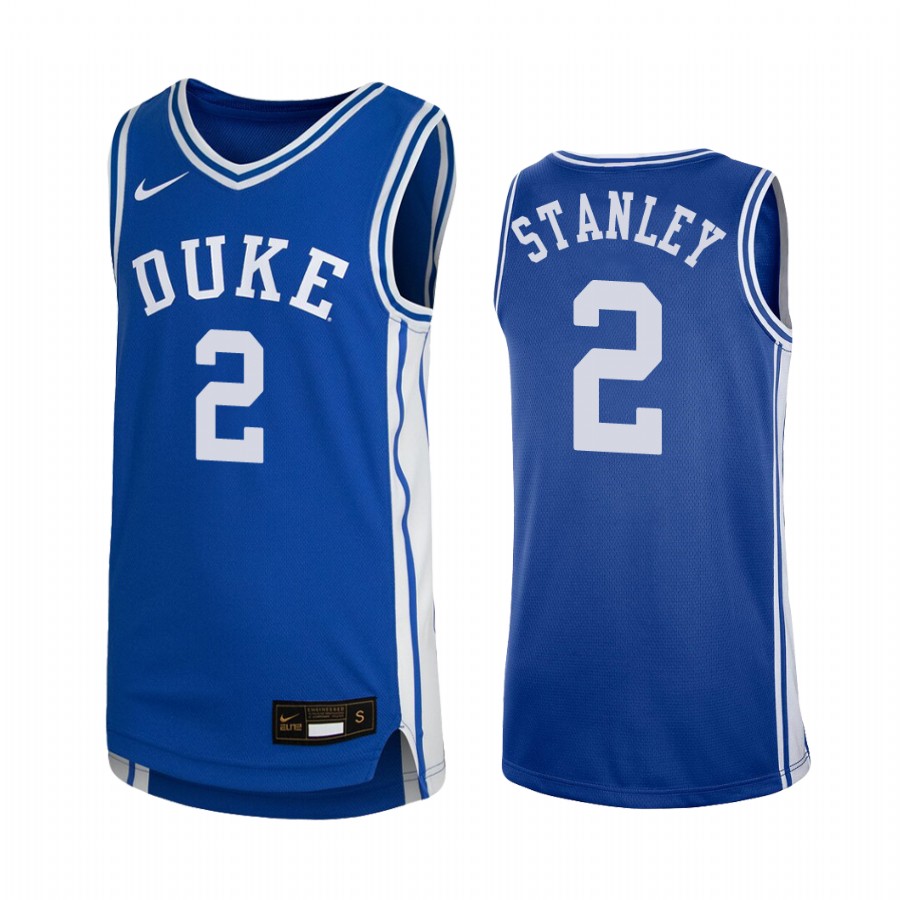 Youth Cassius Stanley Duke Blue Devils #2 College Jersey - Royal