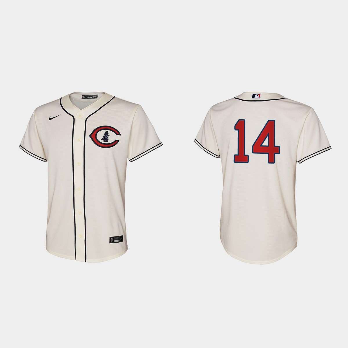 Youth Chicago Cubs Ernie Banks Cream 2022 Field of Dreams Jersey