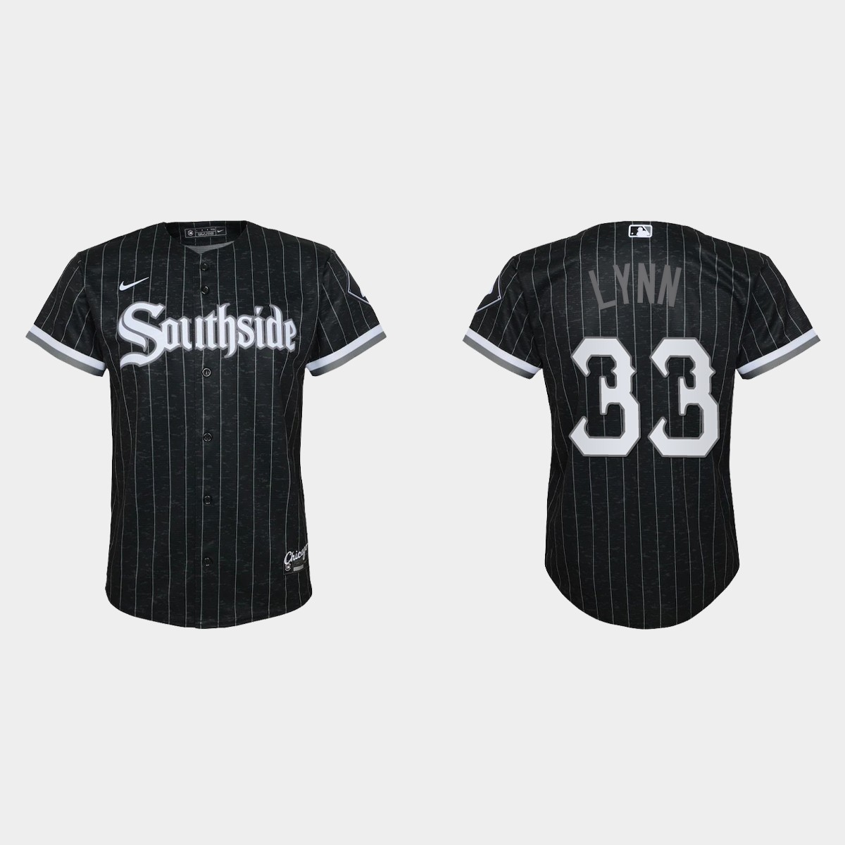 Youth Chicago White Sox #33 Lance Lynn Black 2021 City Connect Jersey