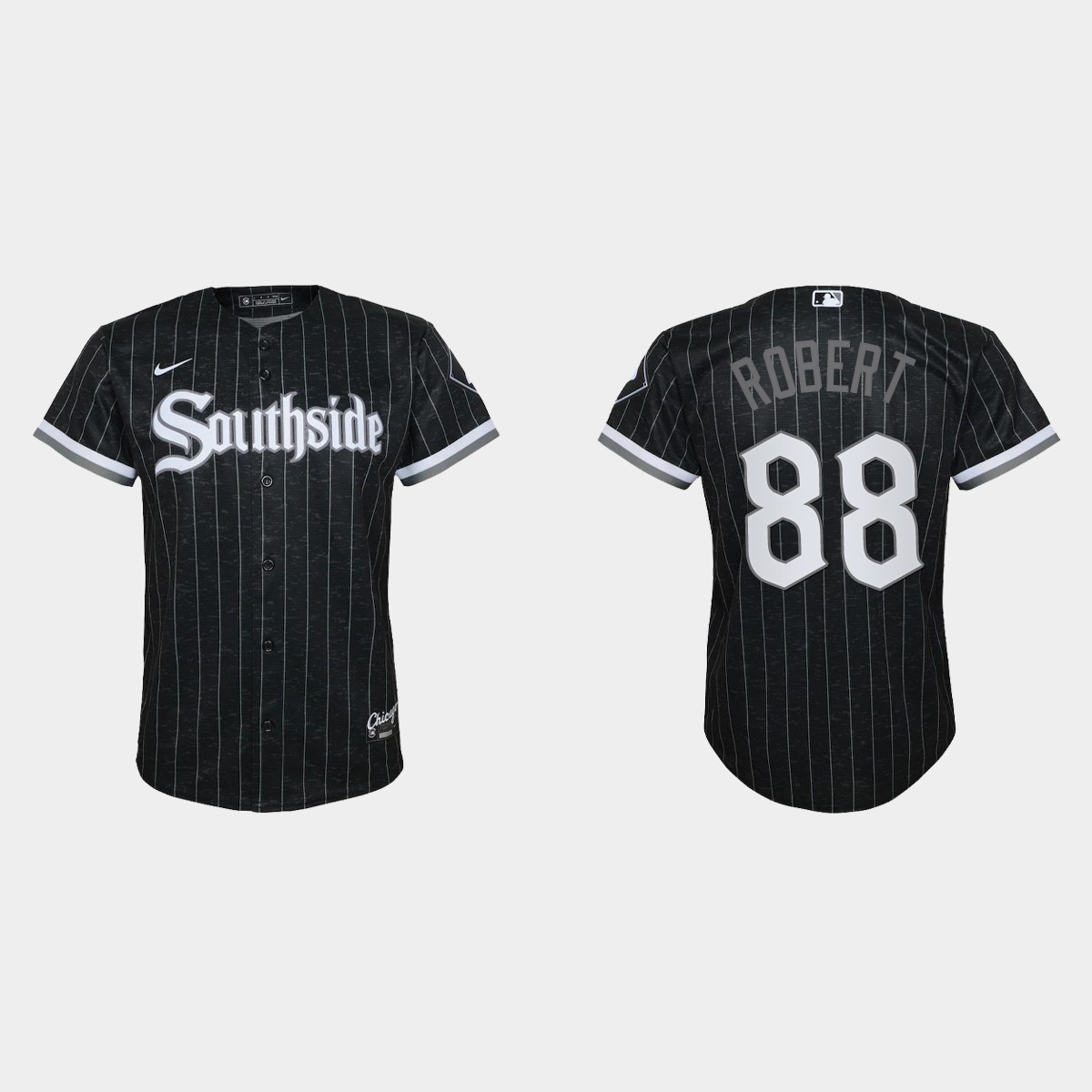 Youth Chicago White Sox #88 Luis Robert Black 2021 City Connect Jersey
