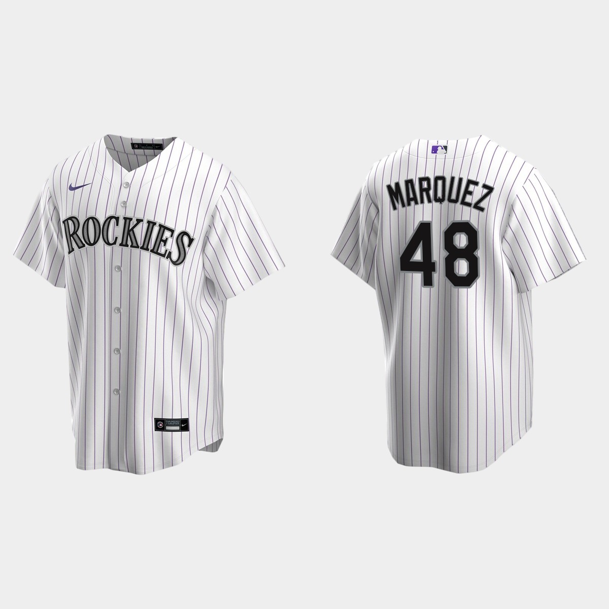Youth Colorado Rockies #48 German Marquez White Home Jersey