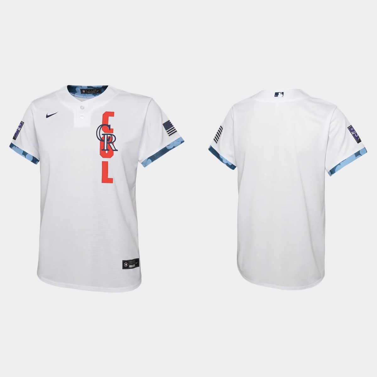 Youth Colorado Rockies White 2021 MLB All-Star Game Jersey