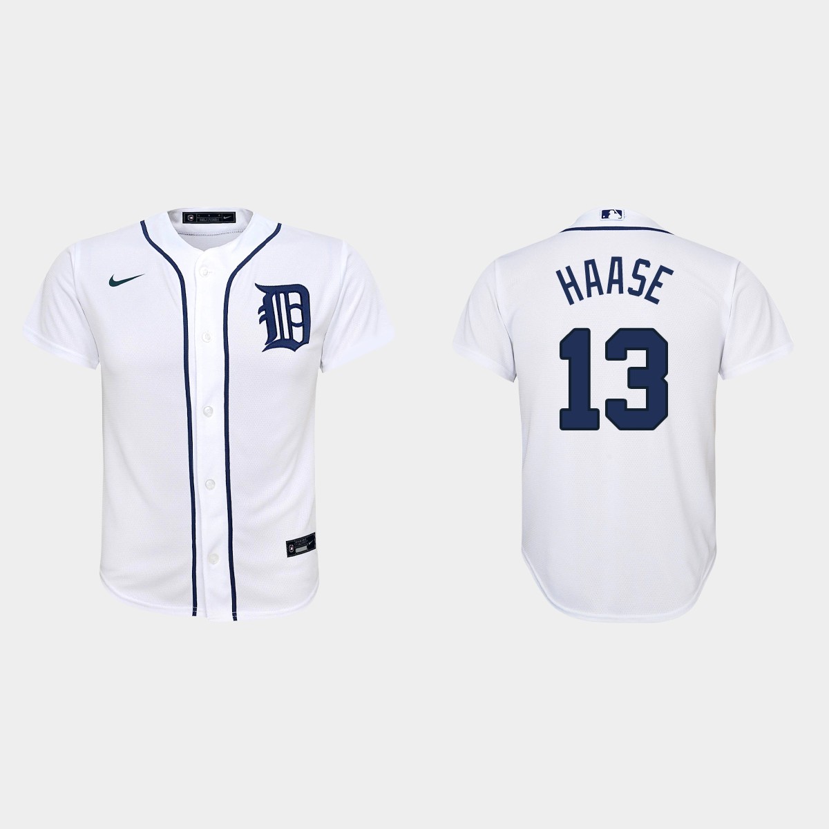 Youth Detroit Tigers Eric Haase White Home Jersey