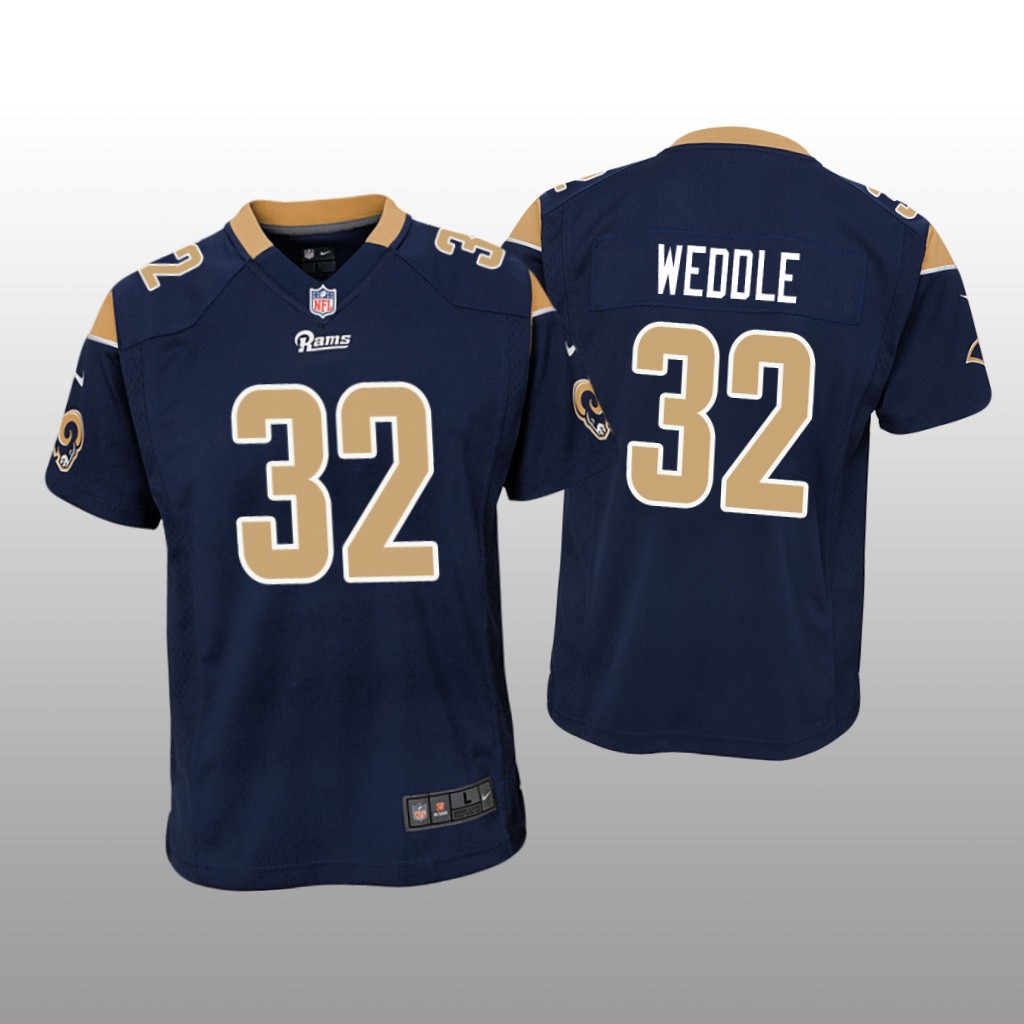 Youth Eric Weddle Los Angeles Rams Navy Game Jersey