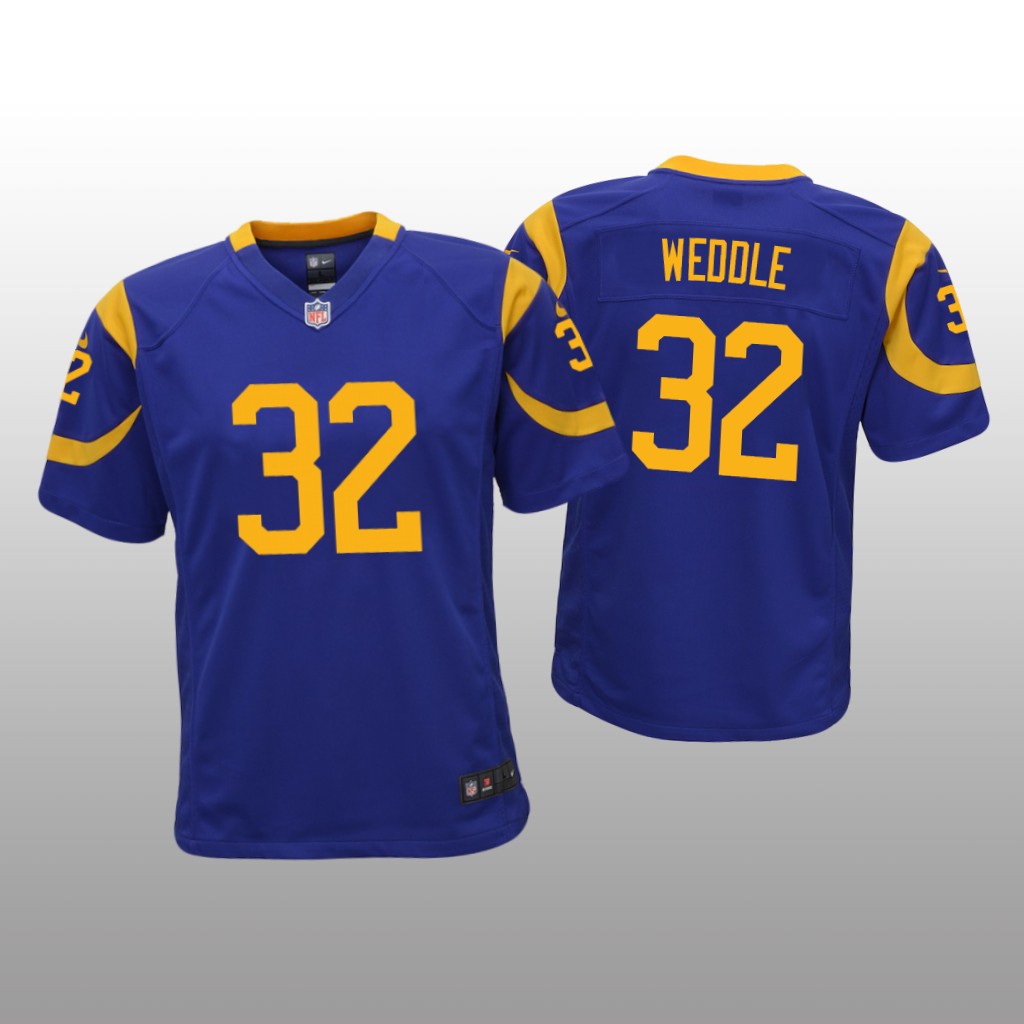 Youth Eric Weddle Los Angeles Rams Royal Game Jersey