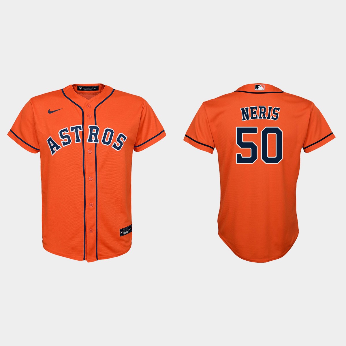 Youth Houston Astros Hector Neris Orange Alternate Jersey