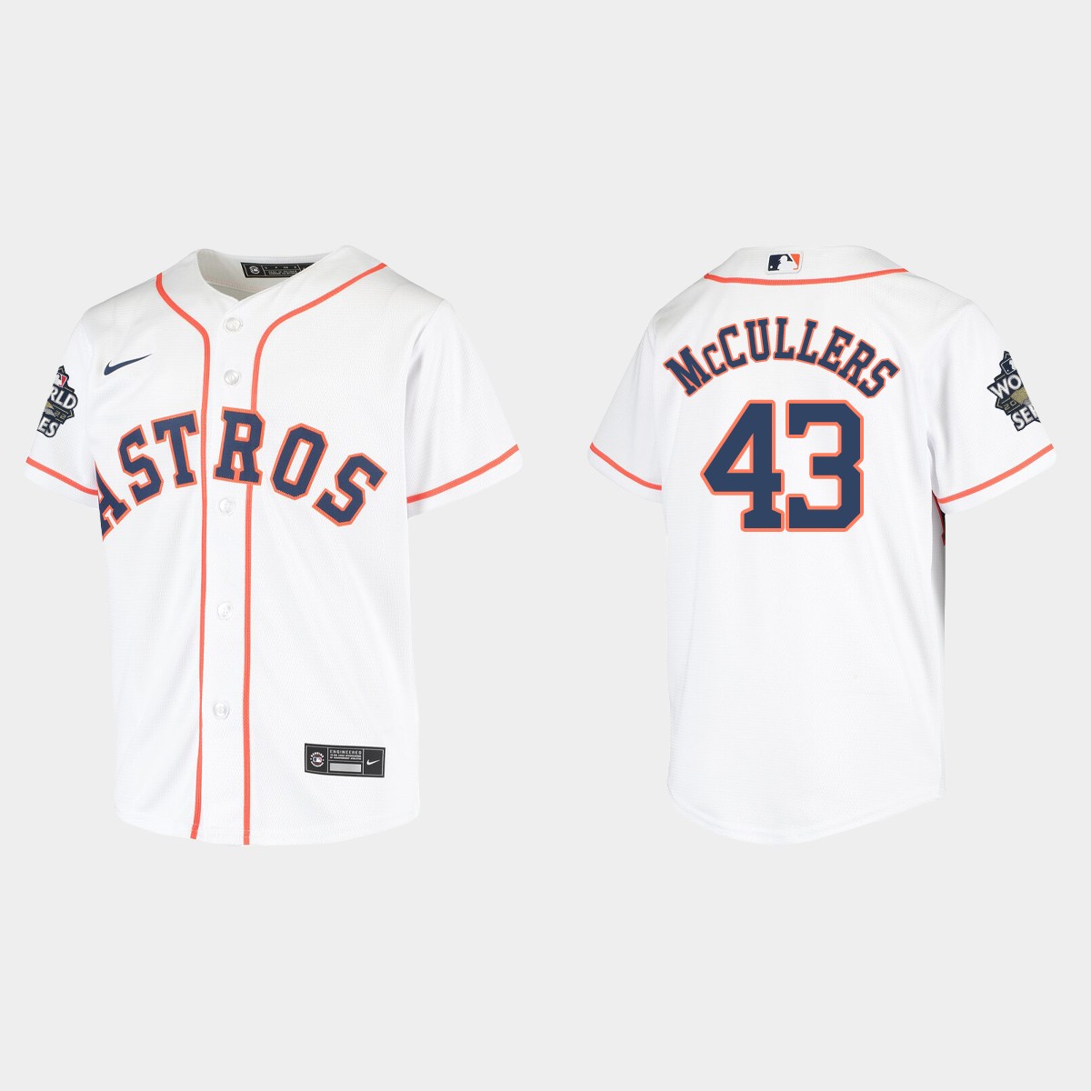 Youth Houston Astros Lance McCullers White 2022 World Series Jersey