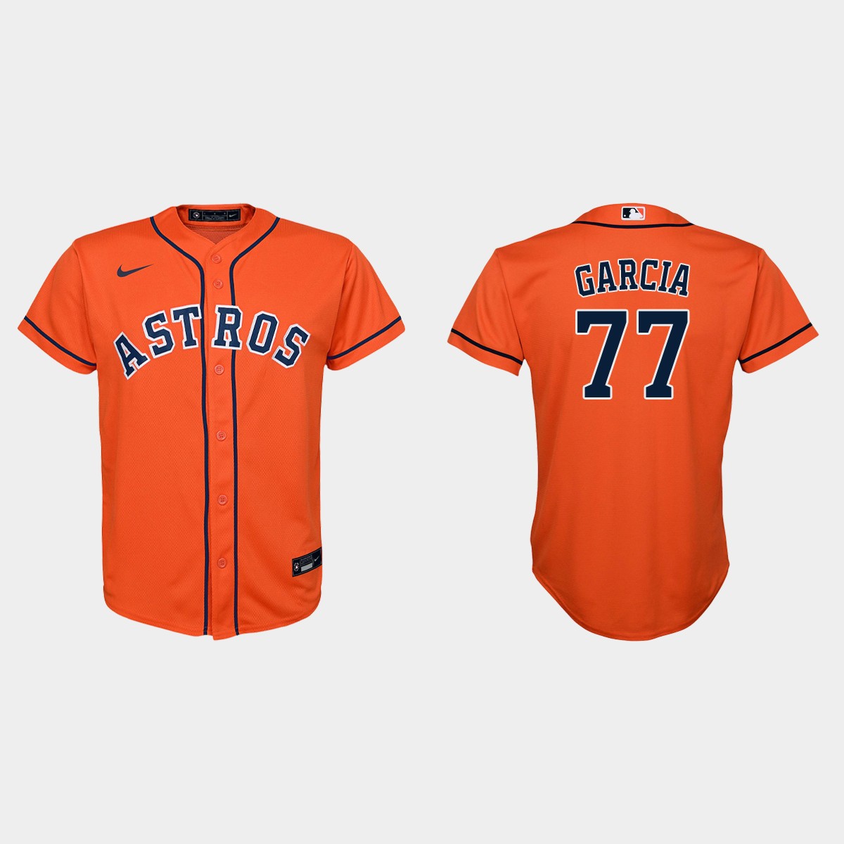 Youth Houston Astros Luis Garcia Orange Alternate Jersey