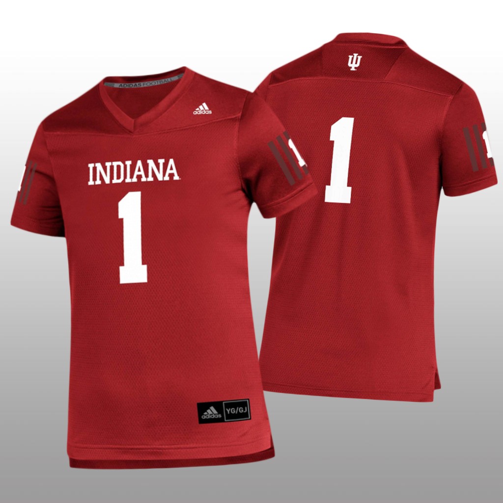 Youth Indiana Hoosiers #1 Crimson Jersey