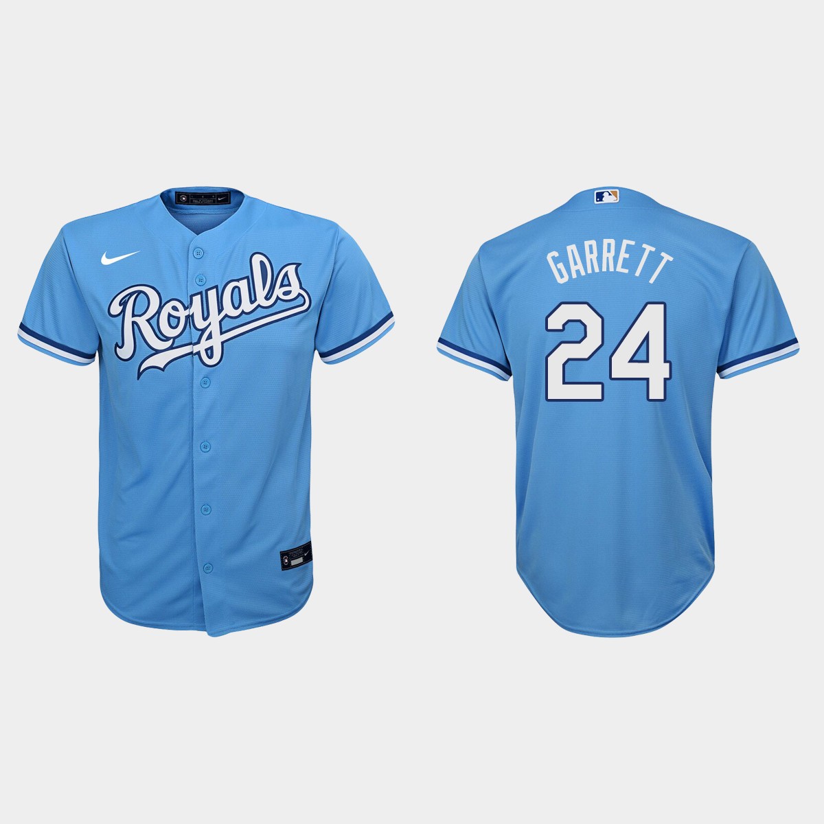 Youth Kansas City Royals Amir Garrett Light Blue Jersey