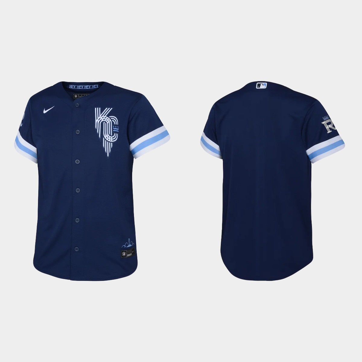Youth Kansas City Royals Navy 2022 City Connect Jersey