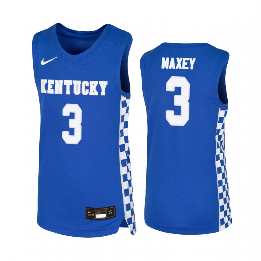 Youth Kentucky Wildcats Tyrese Maxey Royal College Jersey