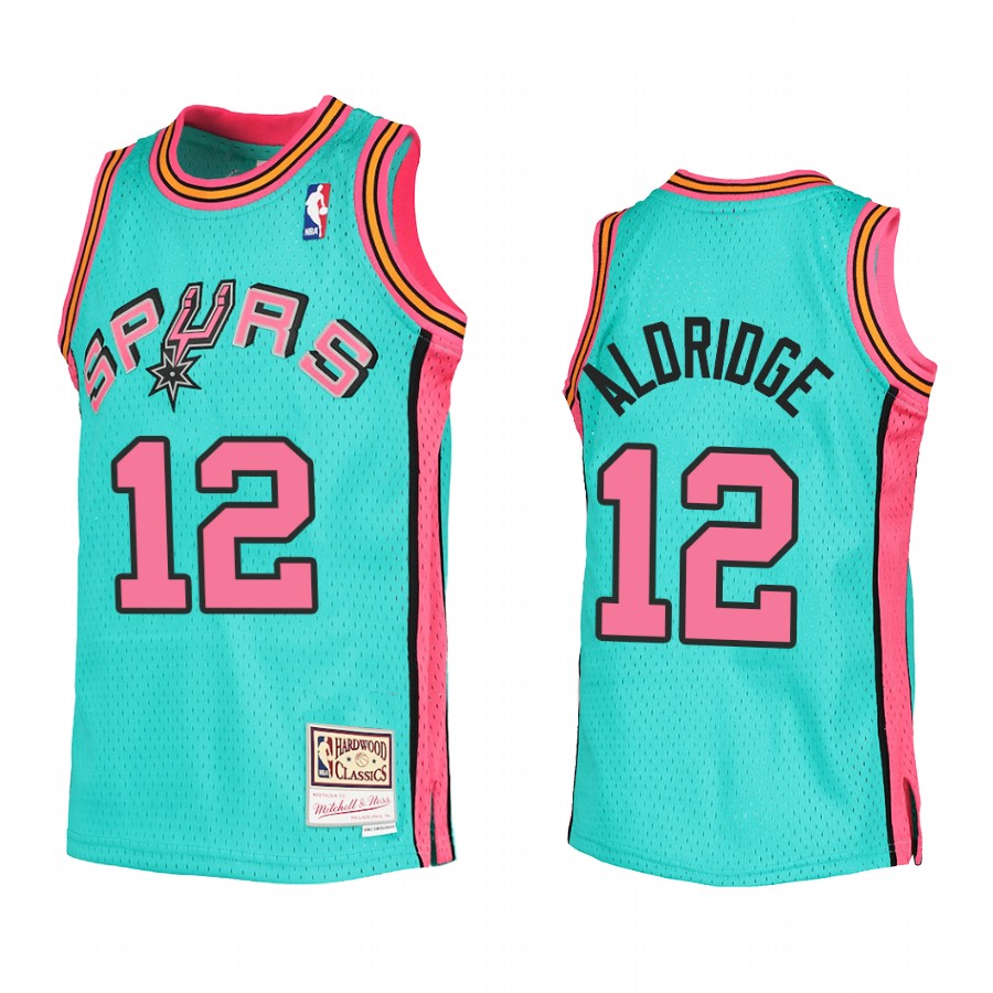 Youth LaMarcus Aldridge San Antonio Spurs Teal Reload Jersey Throwback
