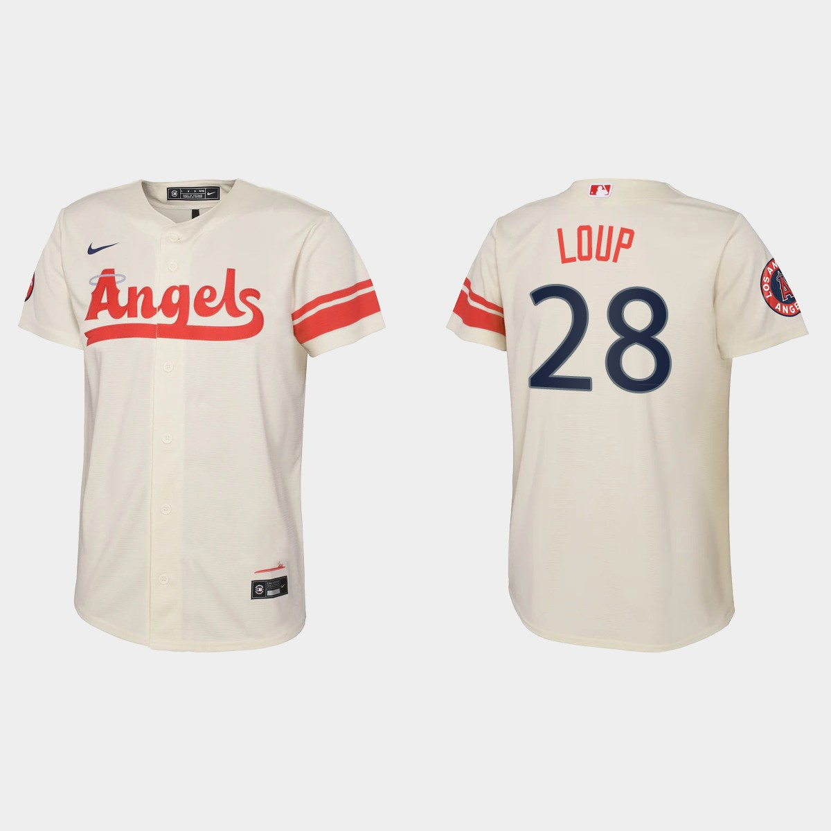 Youth Los Angeles Angels Aaron Loup Cream 2022 City Connect Jersey