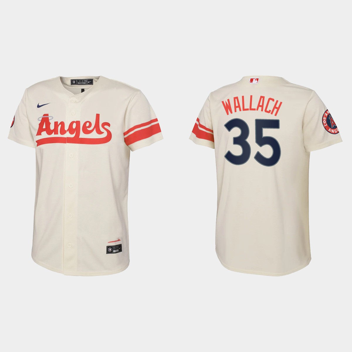 Youth Los Angeles Angels Chad Wallach Cream 2022 City Connect Jersey