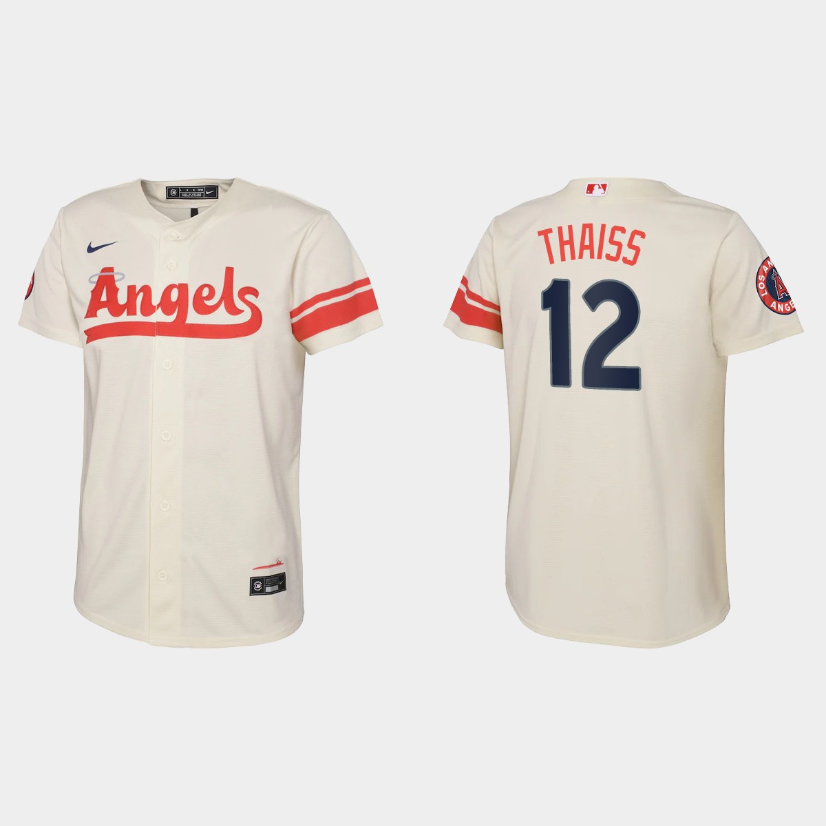 Youth Los Angeles Angels Matt Thaiss Cream 2022 City Connect Jersey