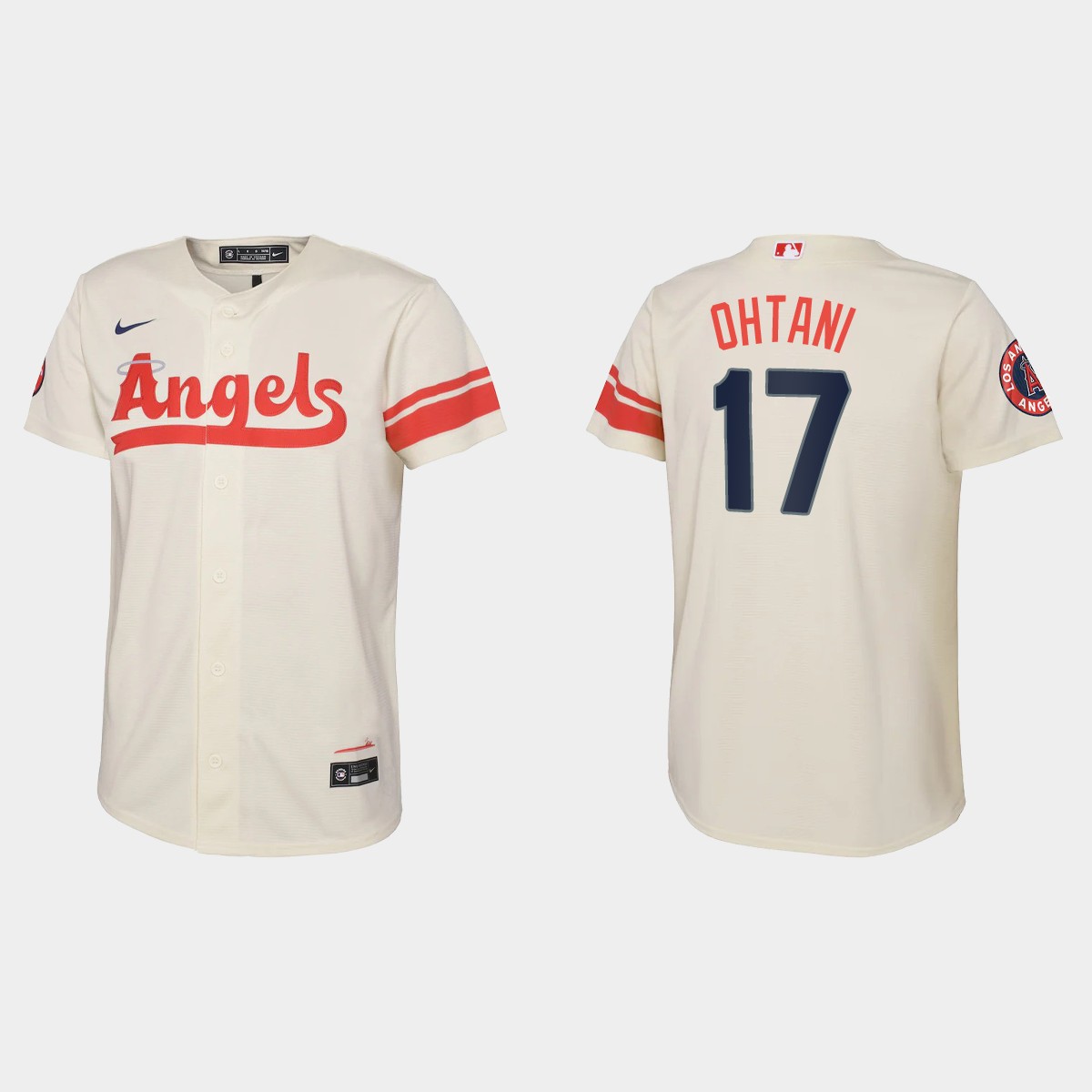 Youth Los Angeles Angels Shohei Ohtani Cream 2022 City Connect Jersey