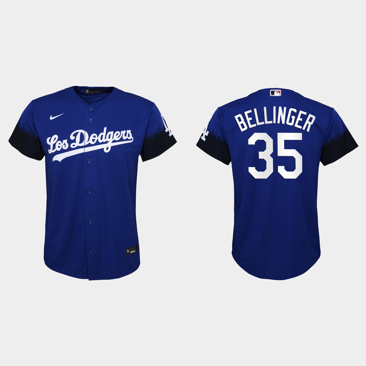 Youth Los Angeles Dodgers Cody Bellinger Royal 2021 City Connect Jersey