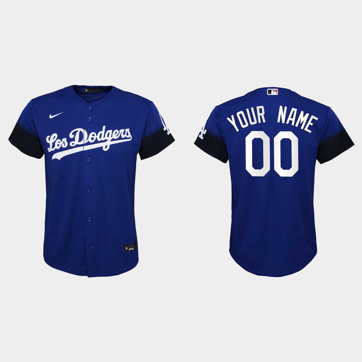 Youth Los Angeles Dodgers Custom Royal 2021 City Connect Jersey