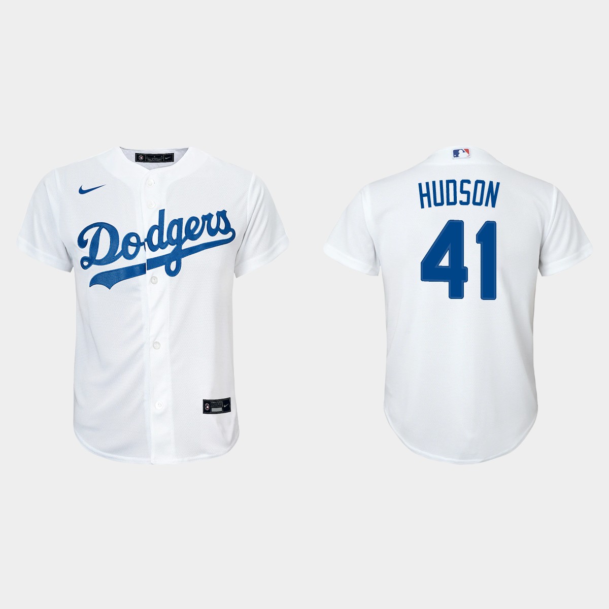 Youth Los Angeles Dodgers Daniel Hudson White Home Jersey
