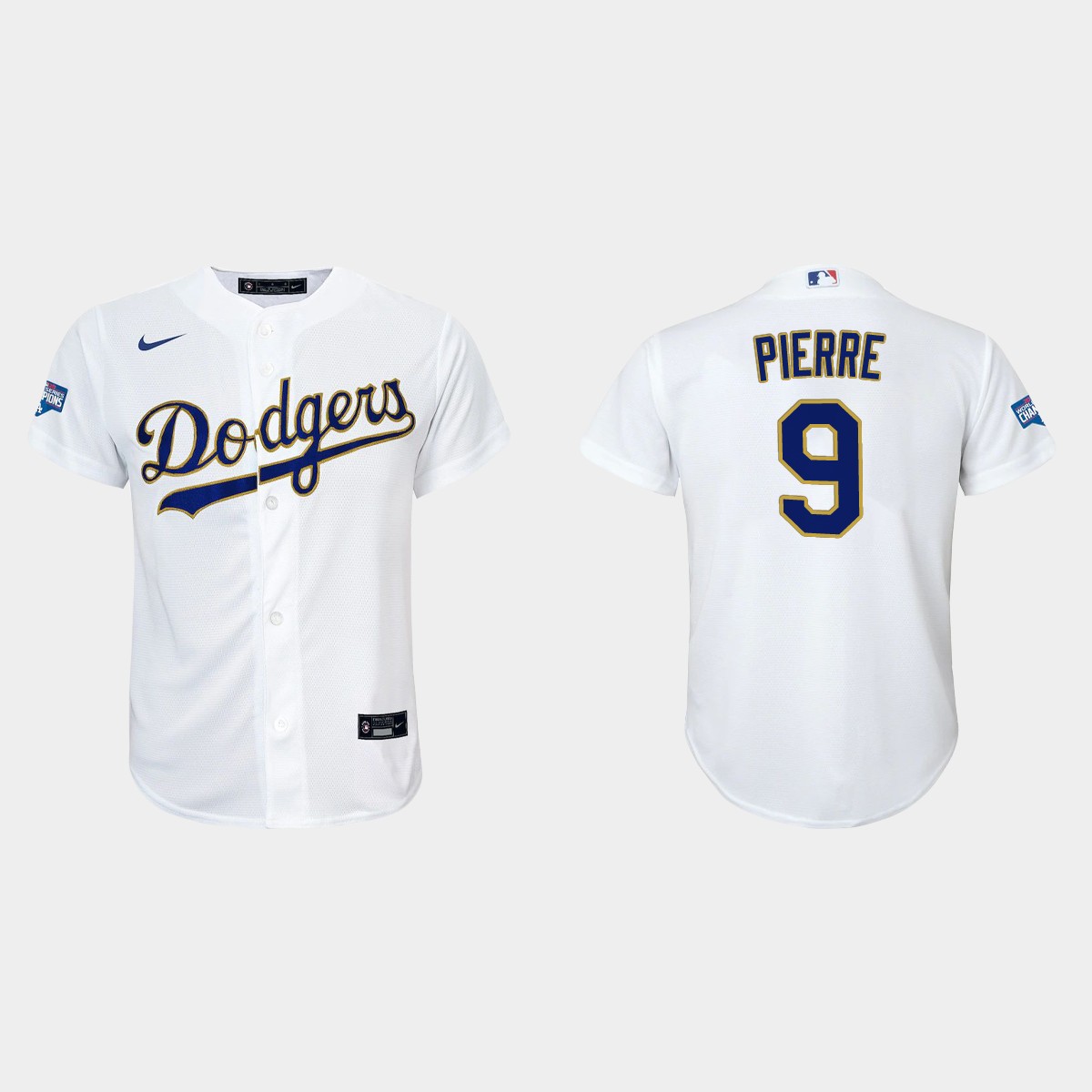 Youth Los Angeles Dodgers Juan Pierre 2021 Gold Program White Gold Jersey
