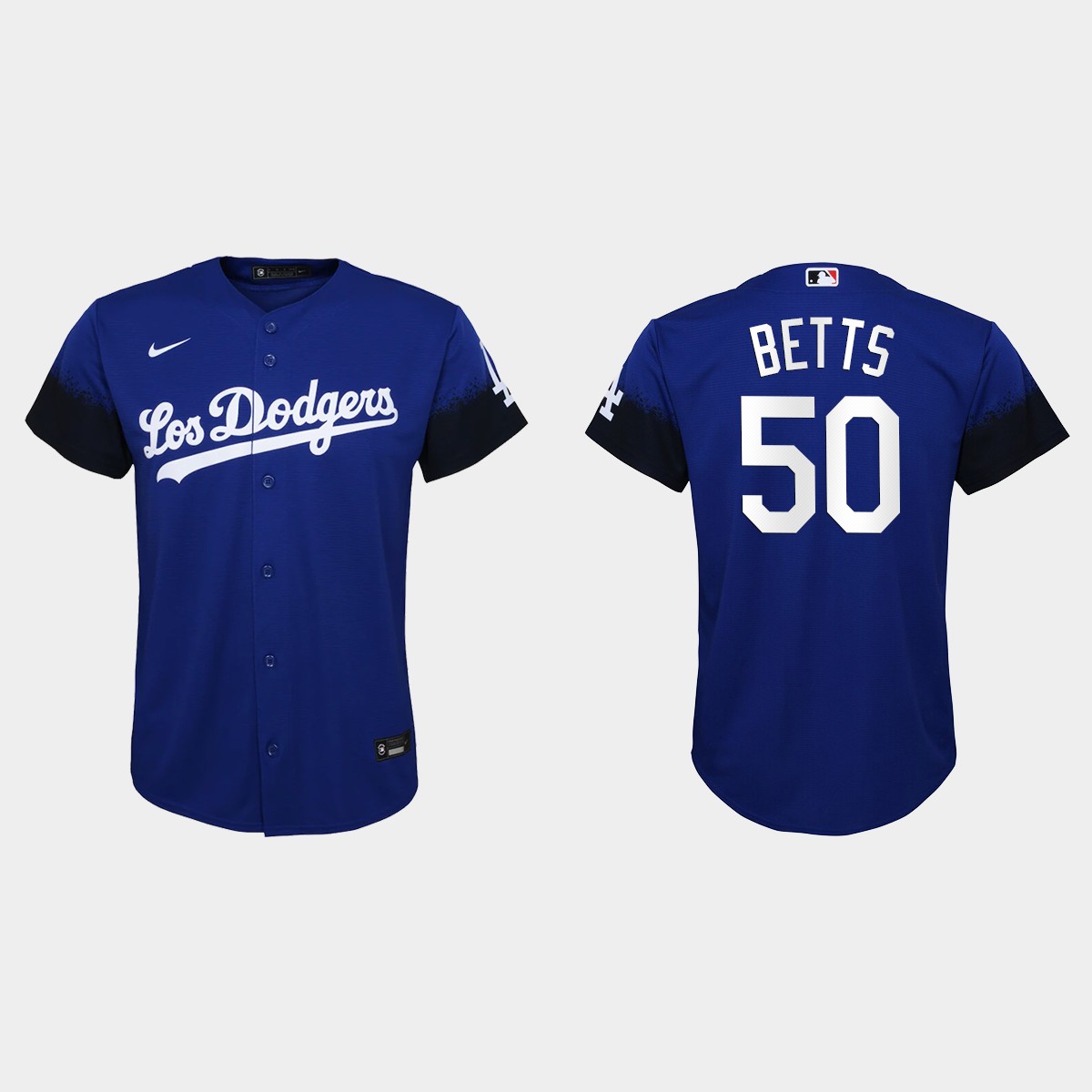 Youth Los Angeles Dodgers Mookie Betts Royal 2021 City Connect Jersey