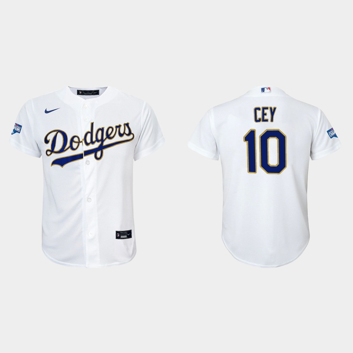 Youth Los Angeles Dodgers Ron Cey 2021 Gold Program White Gold Jersey