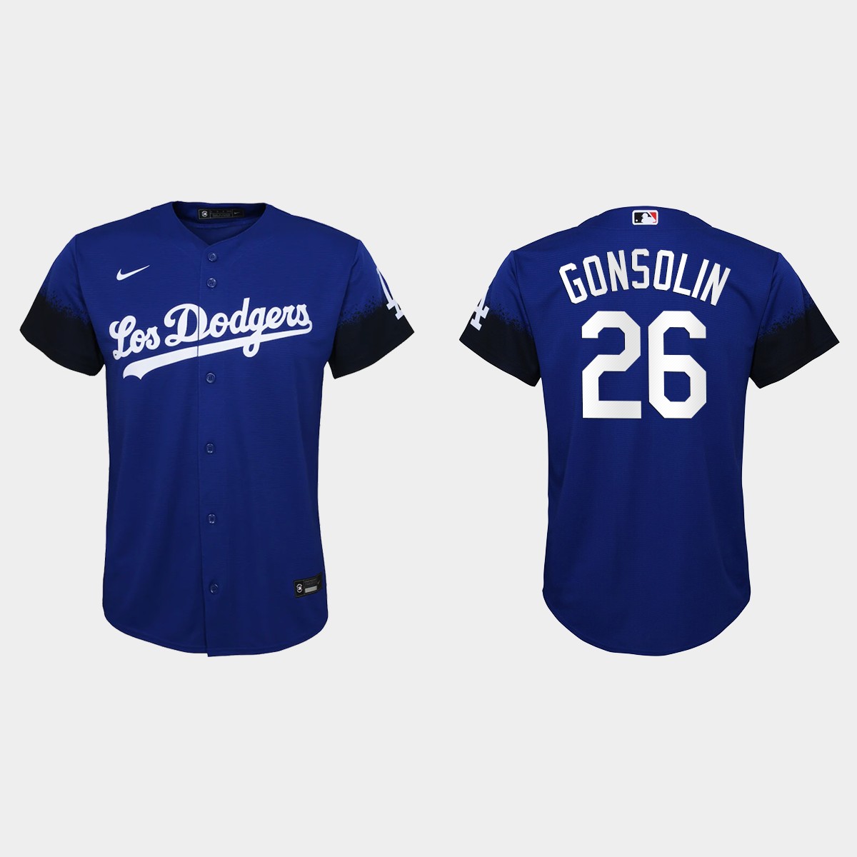 Youth Los Angeles Dodgers Tony Gonsolin Royal 2021 City Connect Jersey