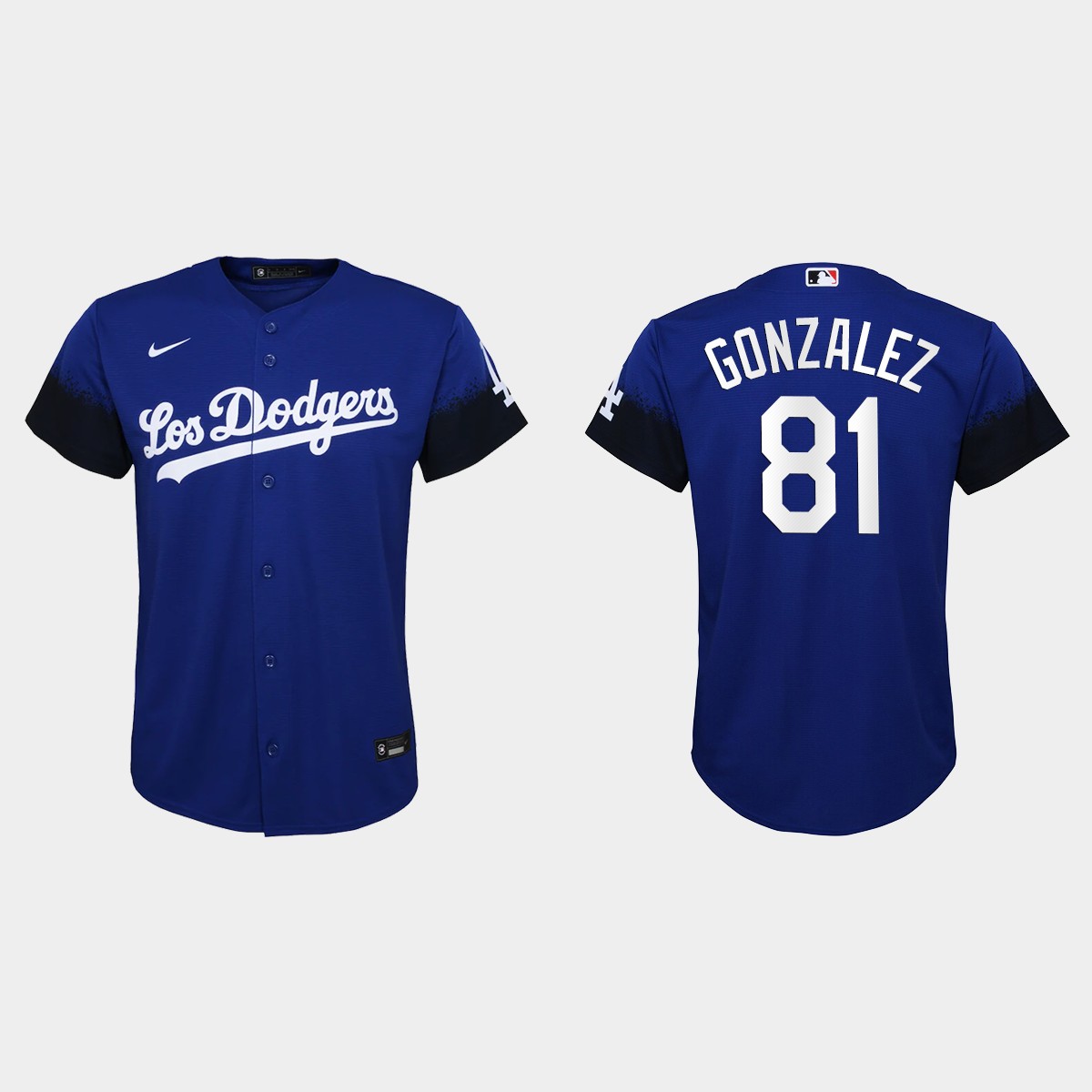 Youth Los Angeles Dodgers Victor Gonzalez Royal 2021 City Connect Jersey