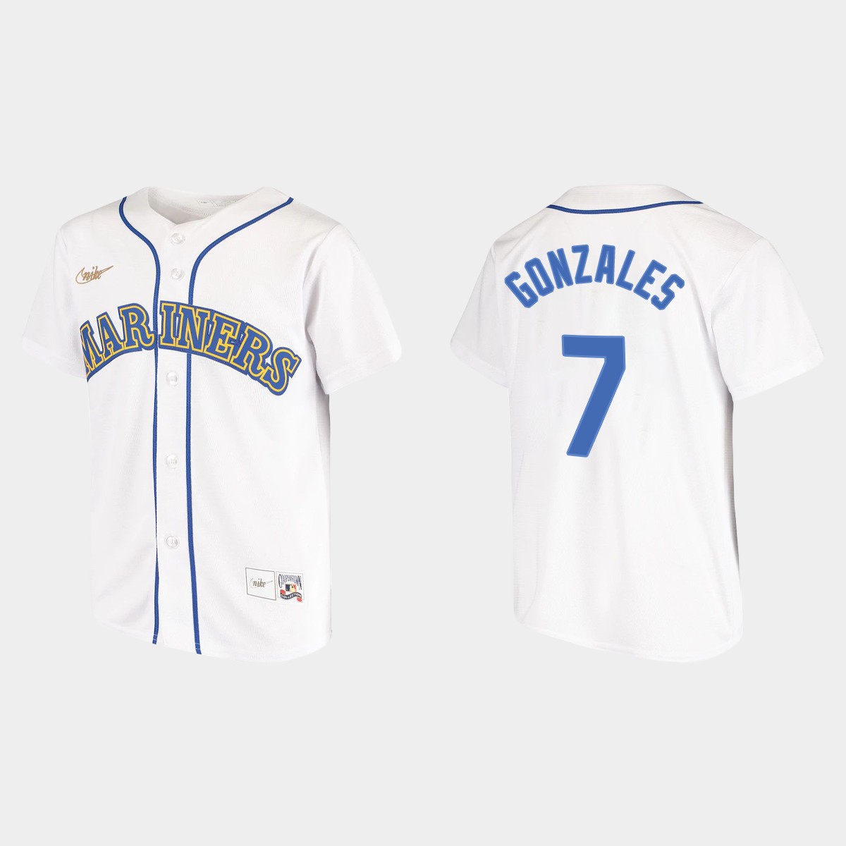 Youth Marco Gonzales Seattle Mariners Home Cooperstown Collection Jersey - White