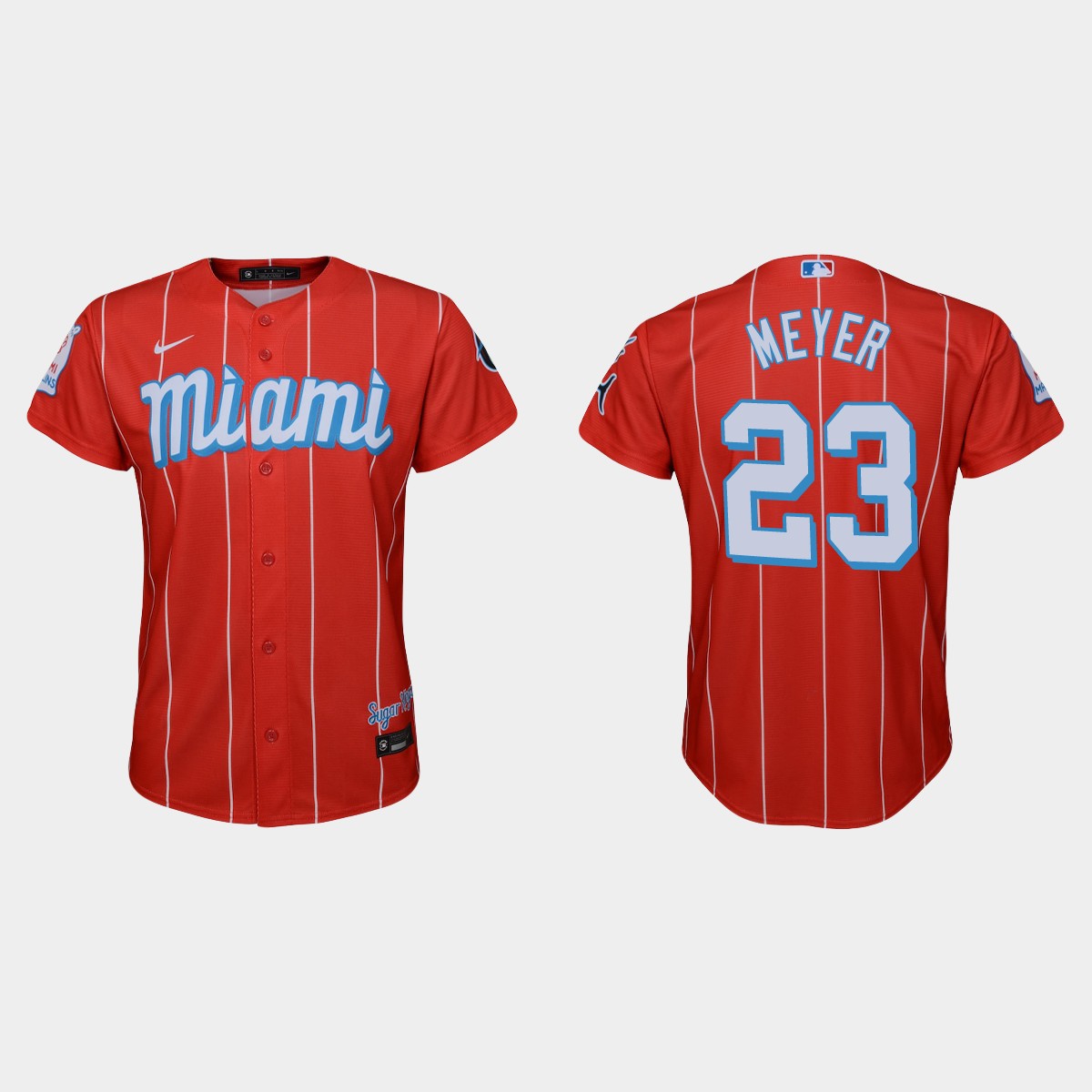 Youth Miami Marlins Max Meyer Red City Connect Jersey