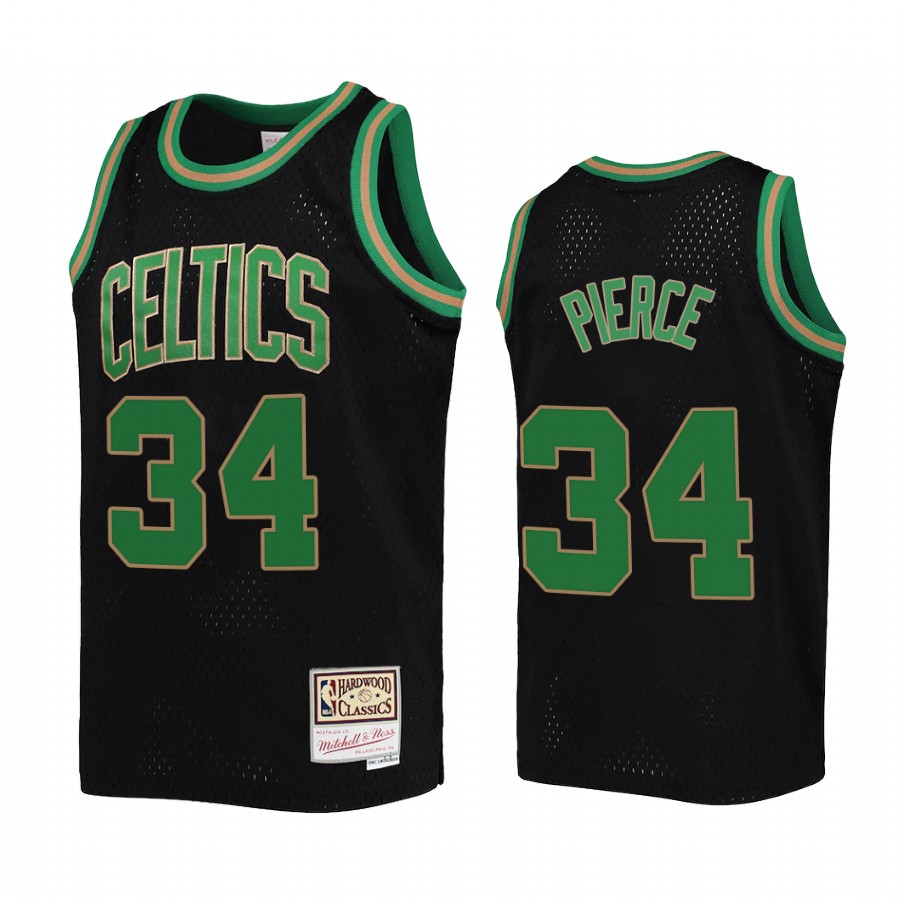 Youth Paul Pierce Boston Celtics Black Reload Jersey Hardwood Classics