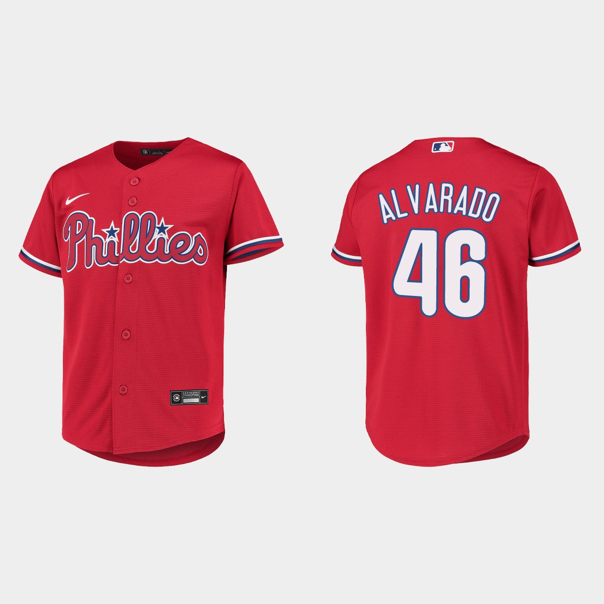 Youth Philadelphia Phillies Jose Alvarado Red Jersey