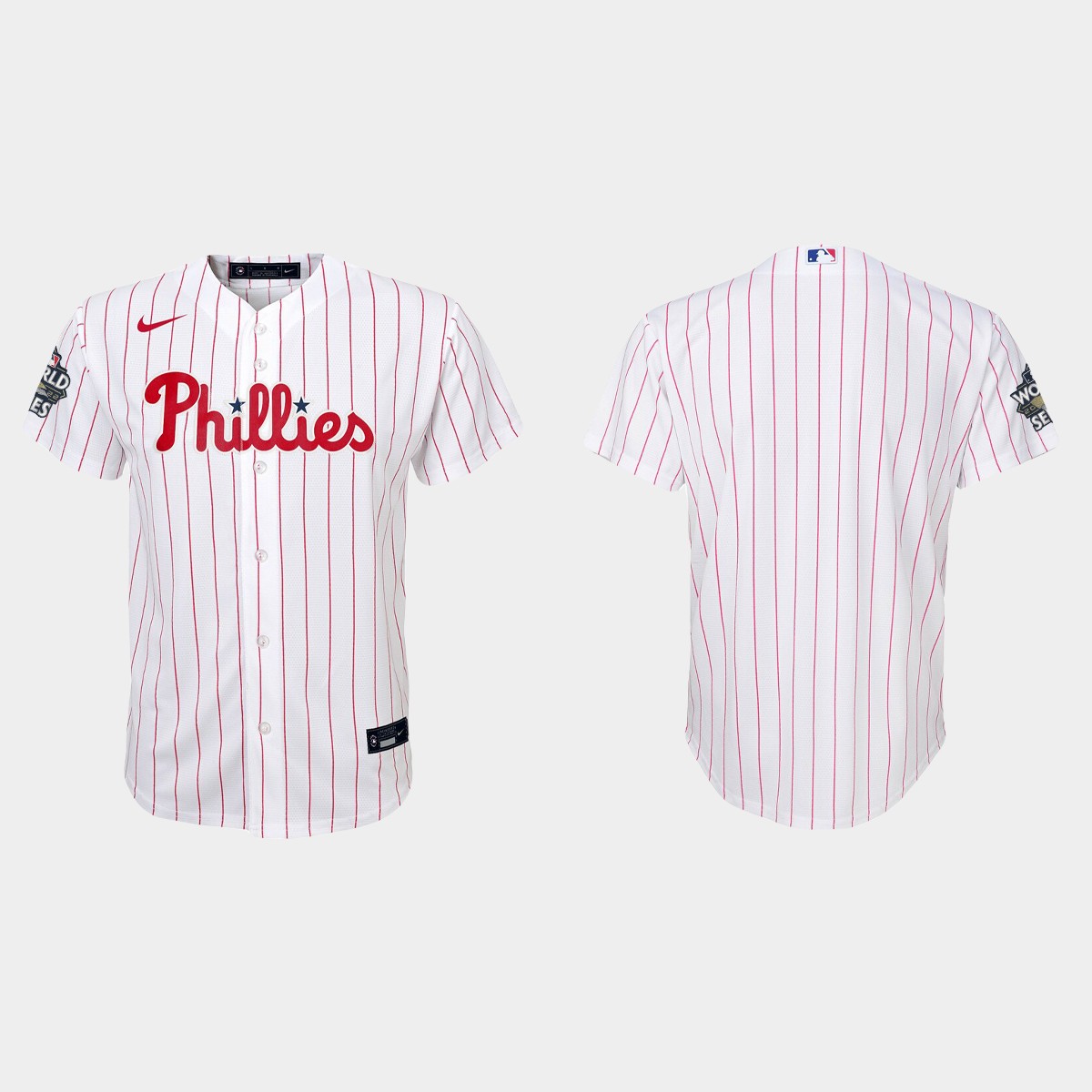 Youth Philadelphia Phillies White 2022 World Series Jersey