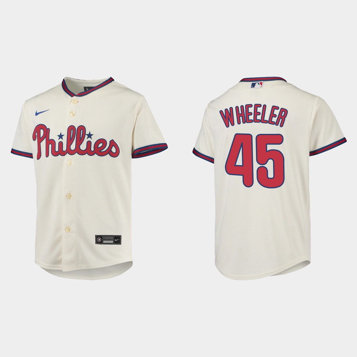 Youth Philadelphia Phillies Zack Wheeler Cream Jersey