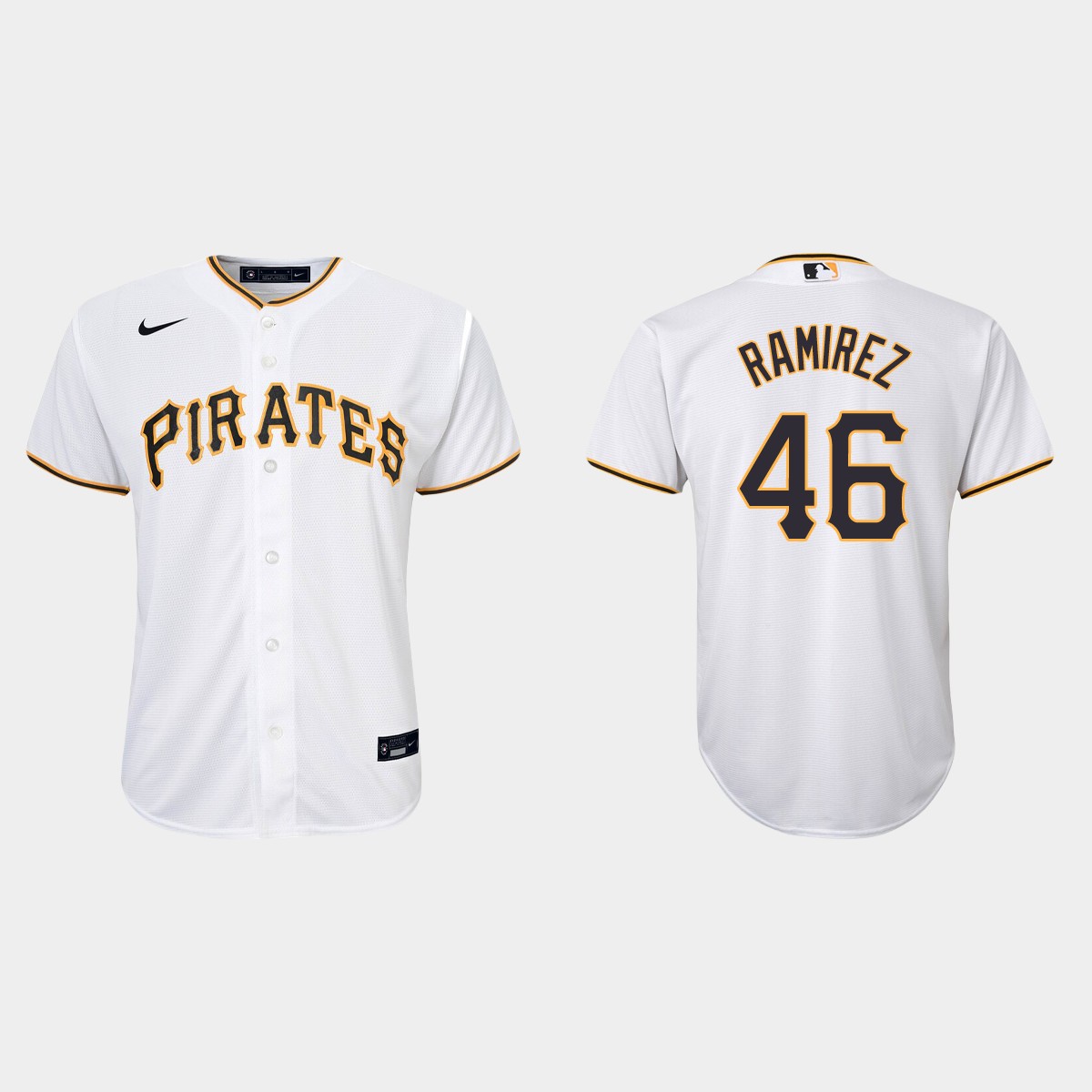Youth Pittsburgh Pirates Yohan Ramirez White Home Jersey