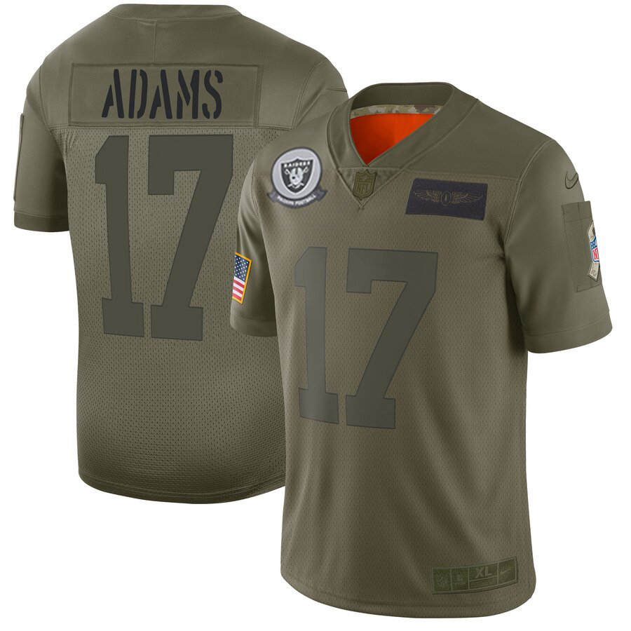 Youth Raiders #17 Davante Adams Camo Stitched NFL 2018 Salute To Service Jersey