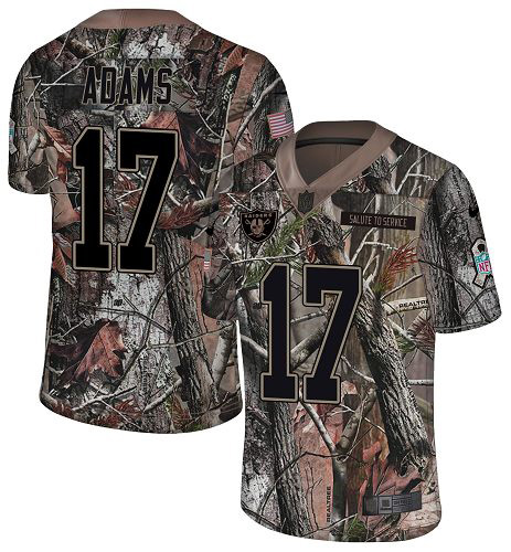 Youth Raiders #17 Davante Adams Camo Stitched NFL Rush Realtree Jersey