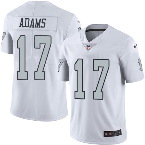 Youth Raiders #17 Davante Adams White Stitched NFL Rush Jersey