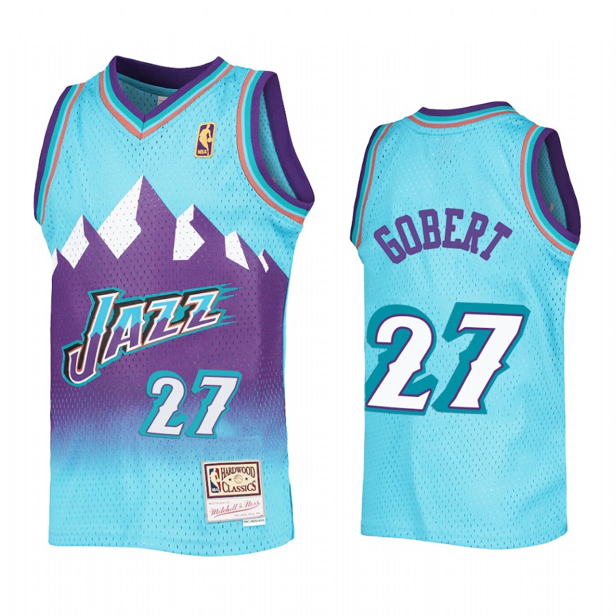 Youth Rudy Gobert Utah Jazz Blue Reload Jersey Throwback