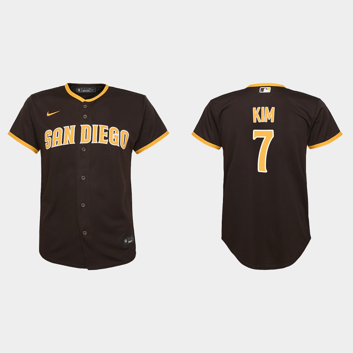 Youth San Diego Padres #7 Ha-Seong Kim Brown Road Player Jersey