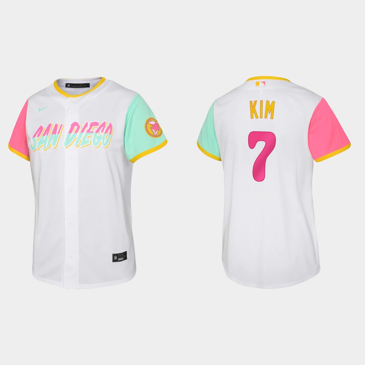 Youth San Diego Padres Ha-Seong Kim White 2022 City Connect Jersey