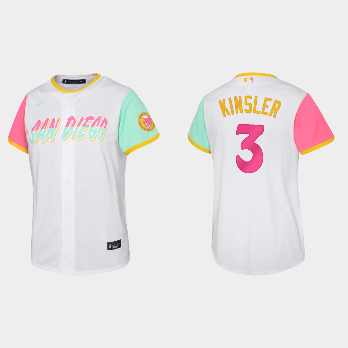 Youth San Diego Padres Ian Kinsler White 2022 City Connect Jersey