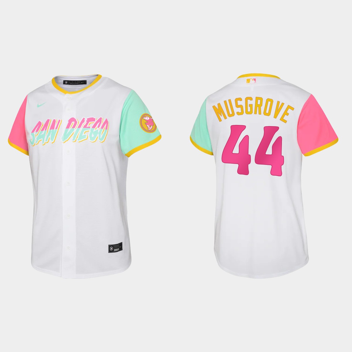 Youth San Diego Padres Joe Musgrove White 2022 City Connect Jersey