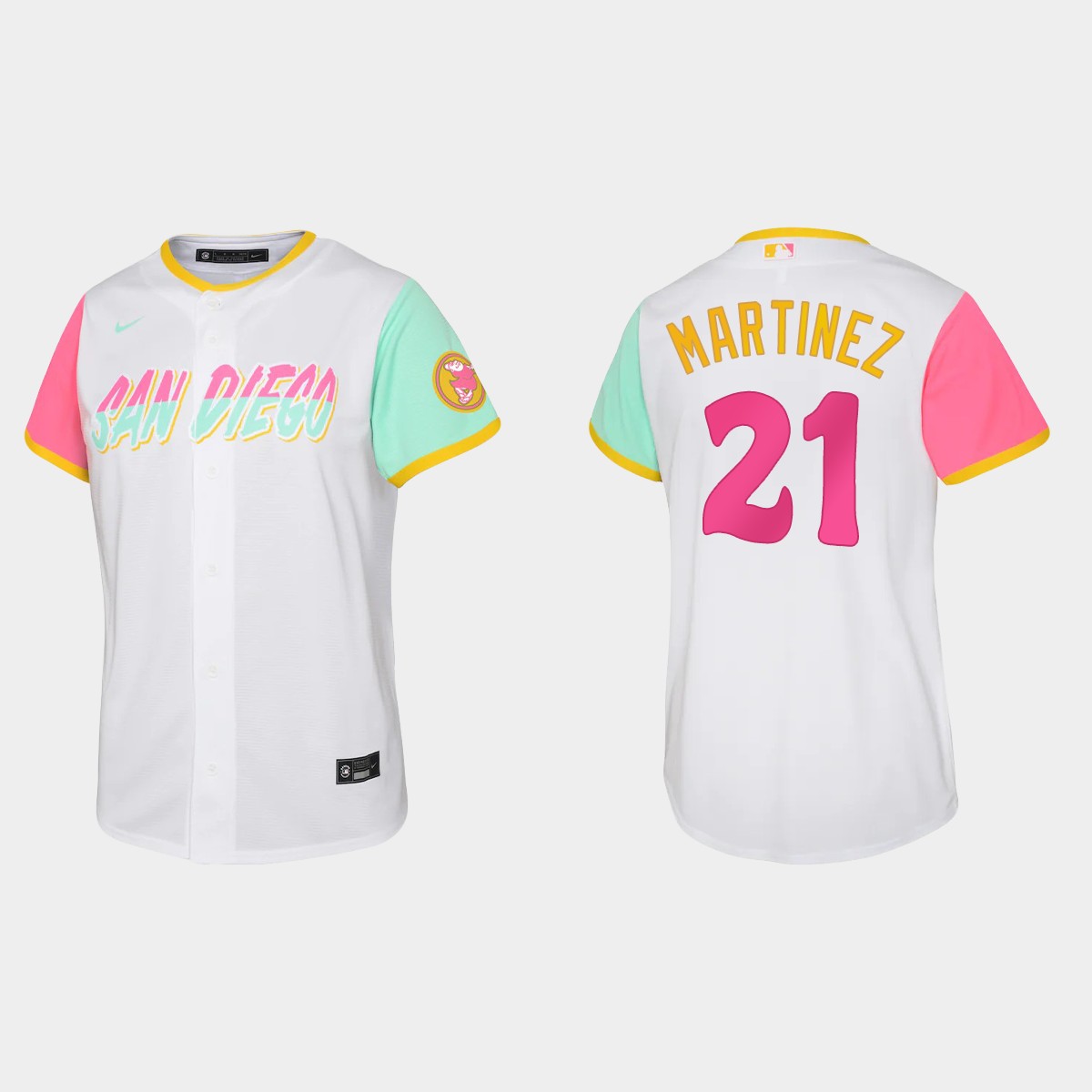 Youth San Diego Padres Nick Martinez White 2022 City Connect Jersey